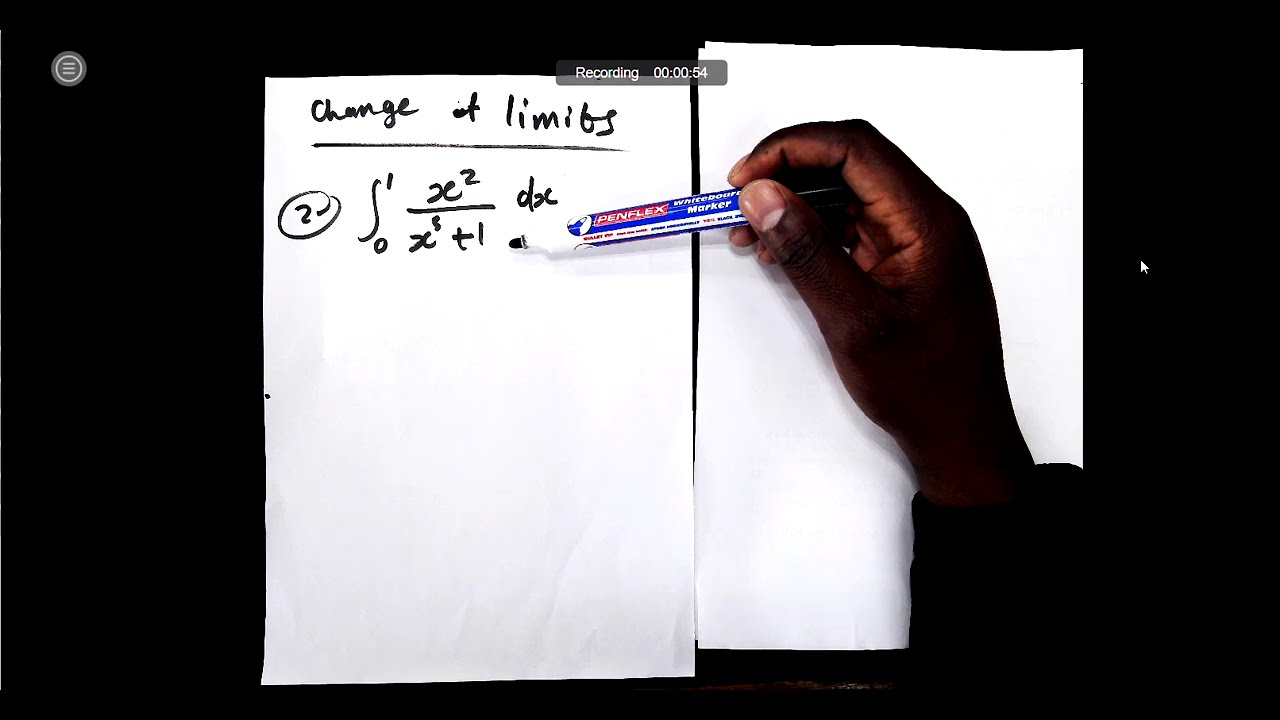 Mathematics N5: Definite Integrals (Change of Limits)
