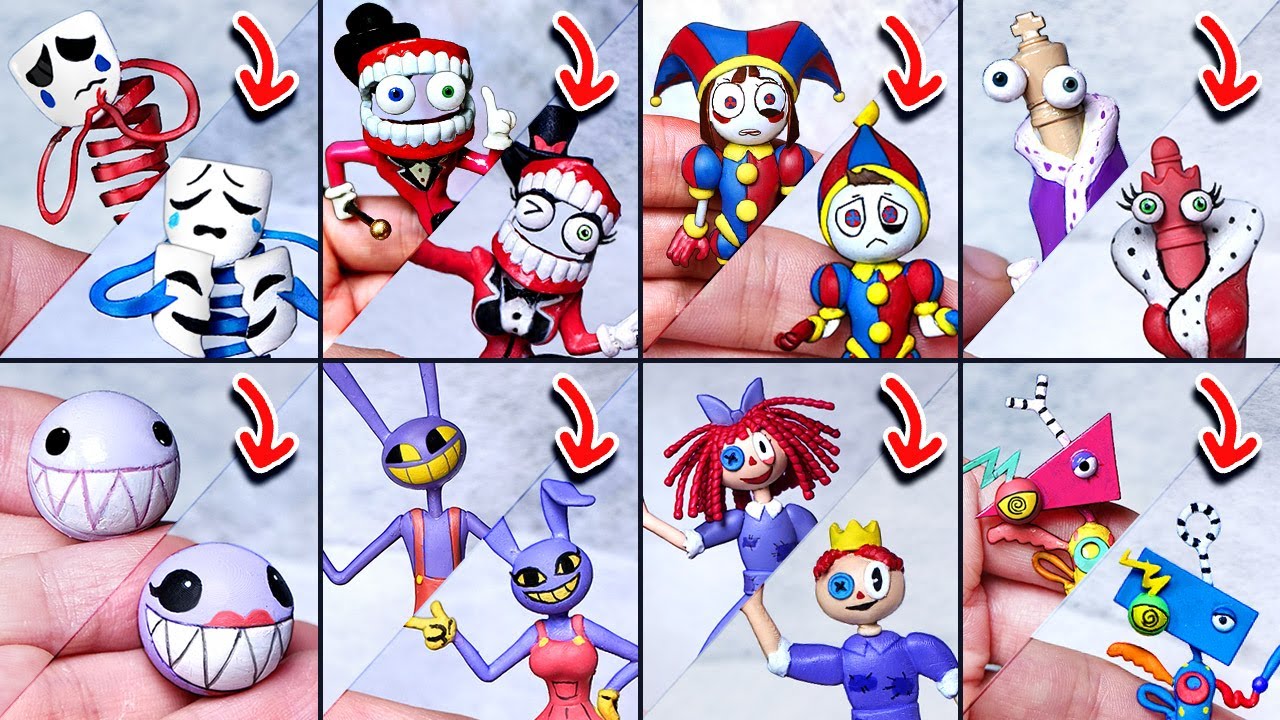 Making THE AMAZING DIGITAL CIRCUS: PILOT Gender Swap All Sculptures