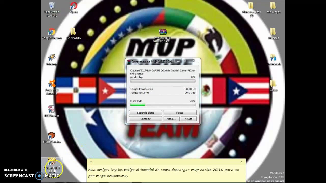 Como descargar mvp caribe 2016 para pc  por mega