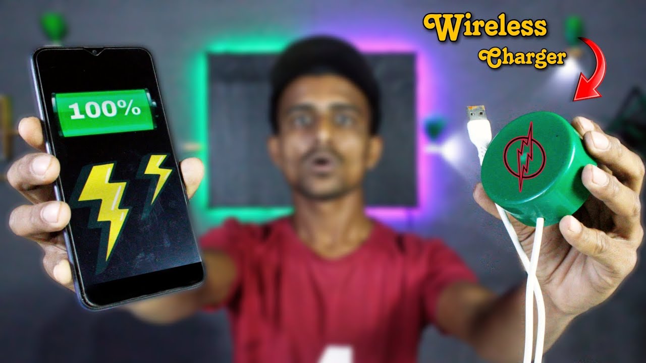 वायरलेस चार्जर बनाया घर पे | How to make wireless charger | Wireless charger kaise banaen