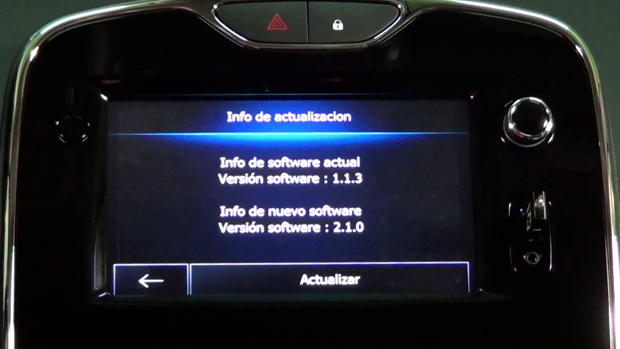 Renault Clio. Modelo 2013. Actualización del navegador 