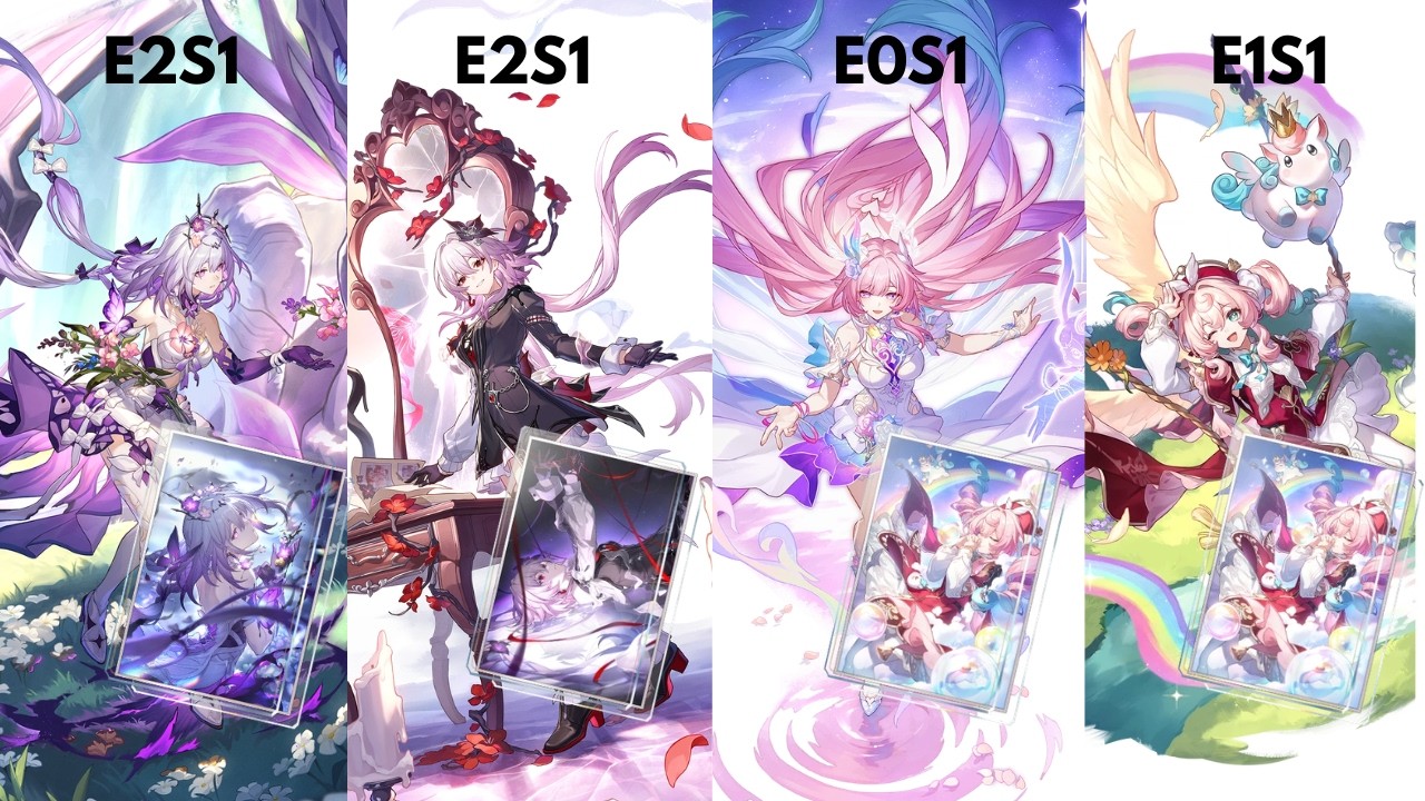 E2S1 Evernight & E2S1 Castorice with 2 Hyacine LCs?! 13-Cost 0 Cycle AA Clear