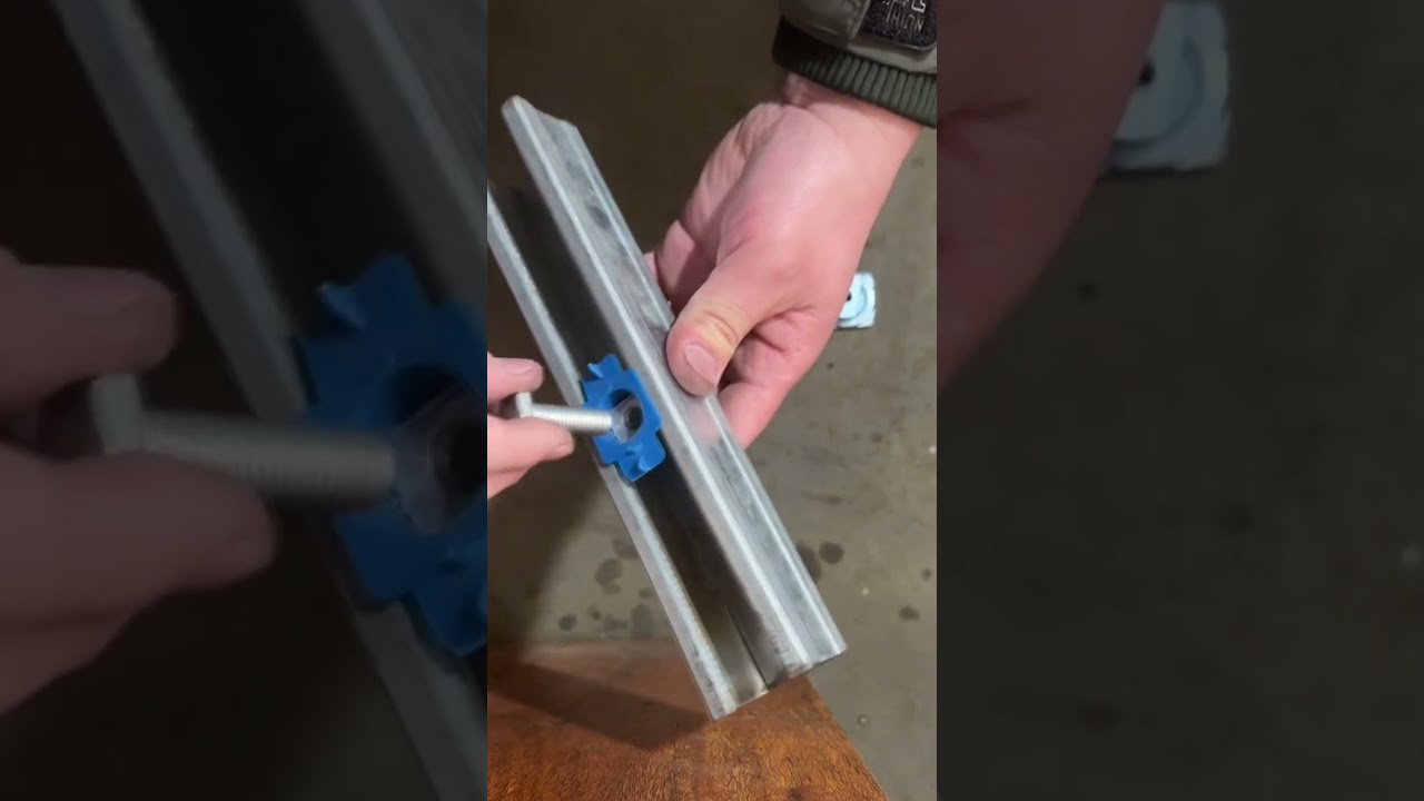 How to install Strut Channel Squeeze Nuts with Plastic Holders