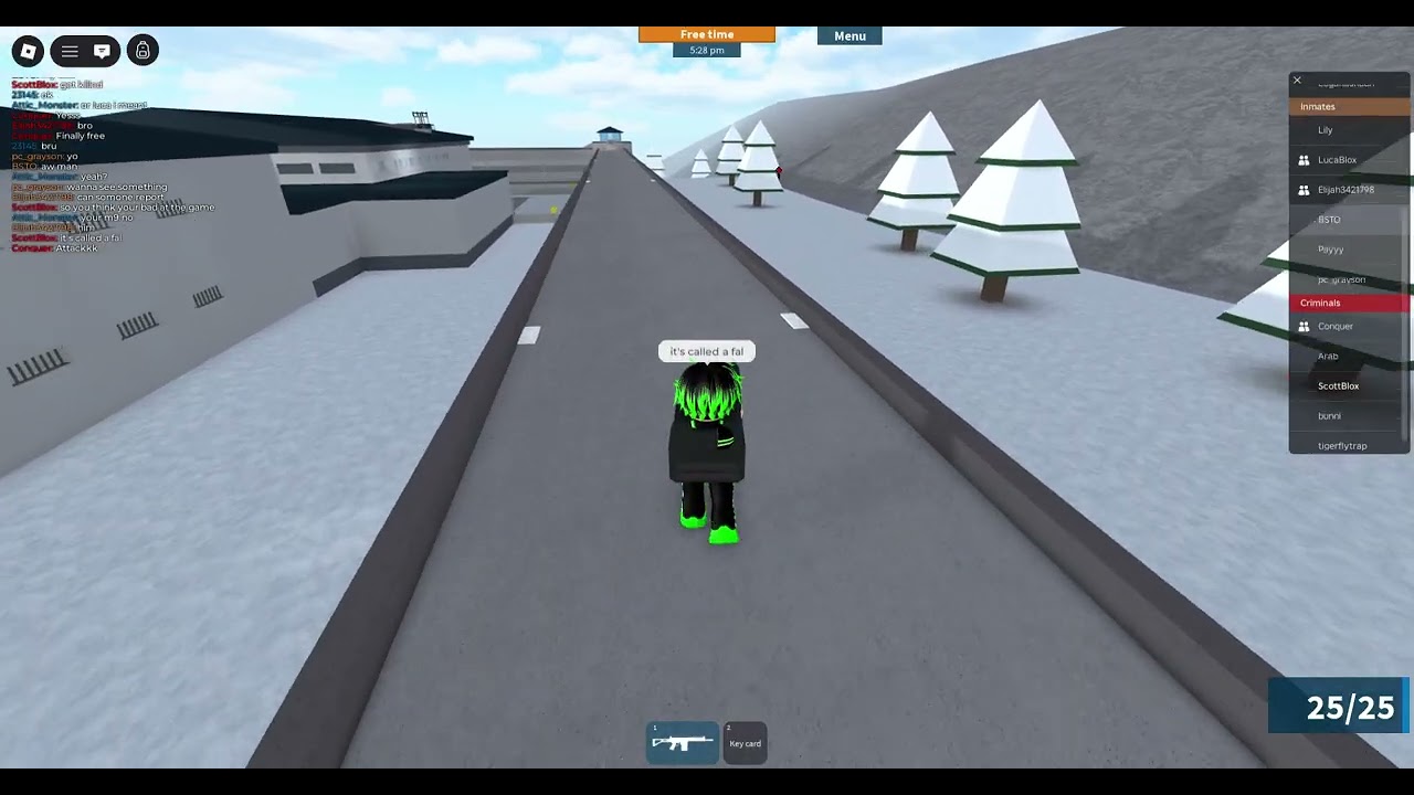 Playing prison life with @LucaEK2013