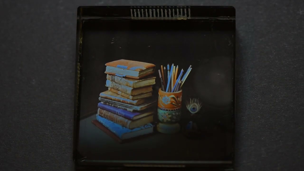 Viewing a Lippmann plate