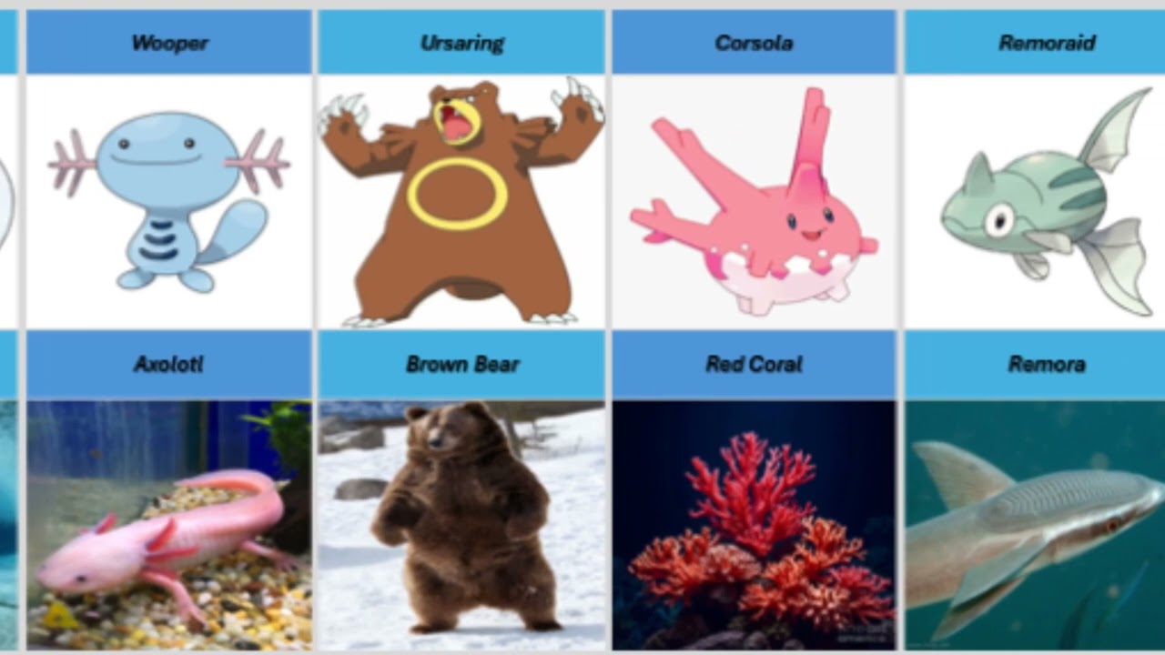 32 Popular Pokémon Inspired by Animals in Real Life