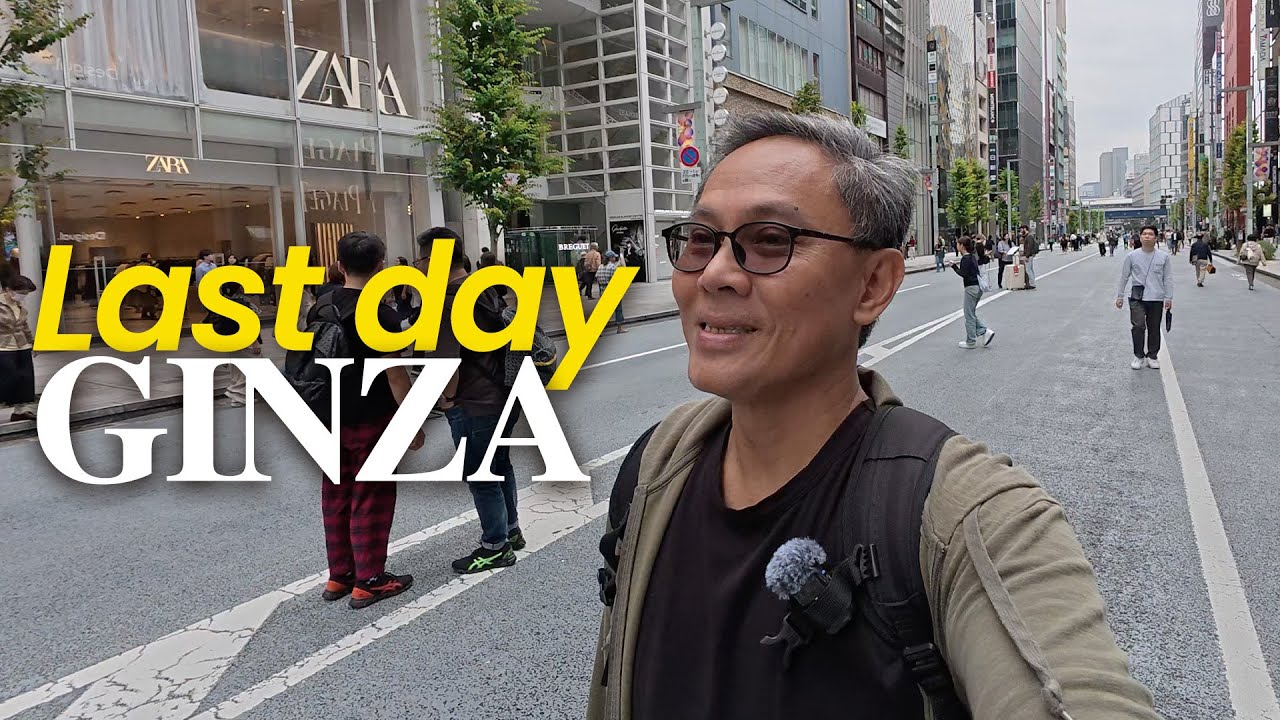 Ginza Tokyo Travelog 🇯🇵 | Jalan-Jalan di Jepun, Shopping Street, Architecture & City Walk 4K.