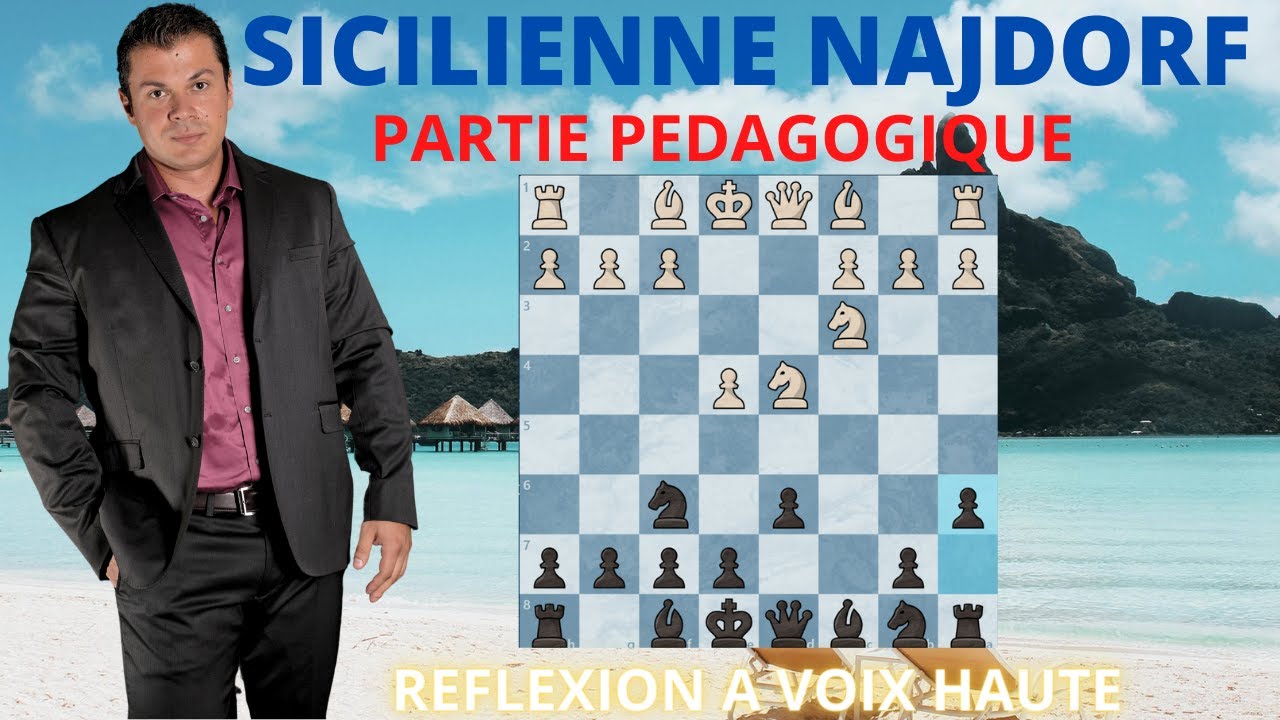 OUVERTURE NAJDORF #1 Echecs Pédagogique, niveau intermédiaire et confirmé.