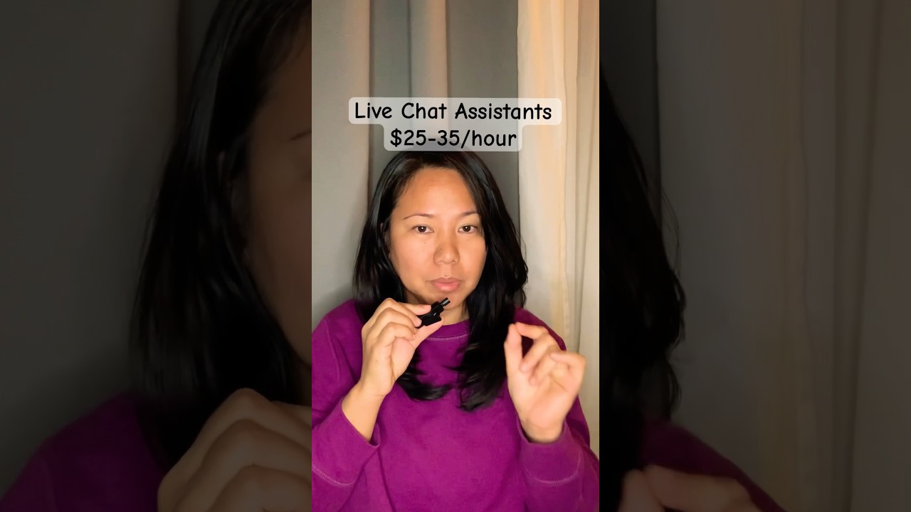 Live chat assistants. Remote jobs 2023. Get paid $25-35/ hour. #financialfreedom