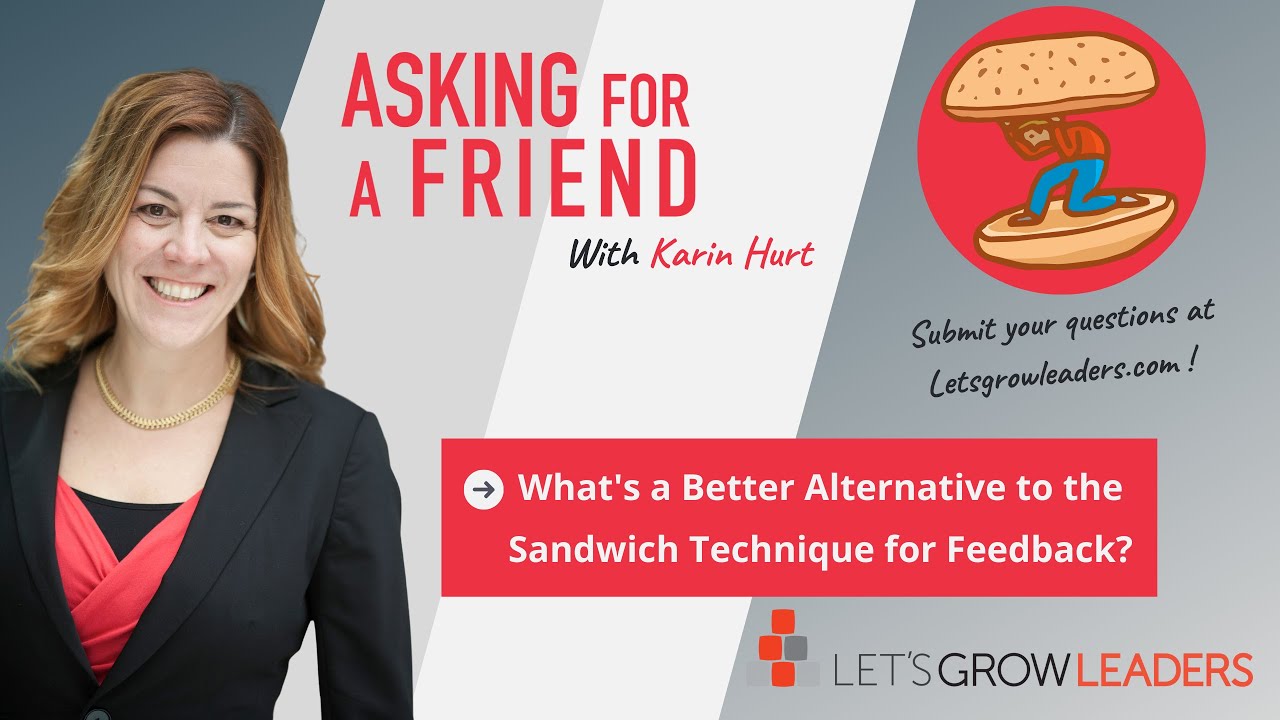 What's a better alternative to the sandwich technique for giving feedback? with captions