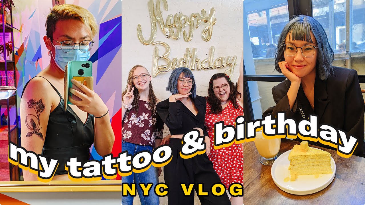 my ~fruity~ memories in NYC 🎂 new tattoo, fashion at the MET, my birthday, & drunken confessions 🥂😳