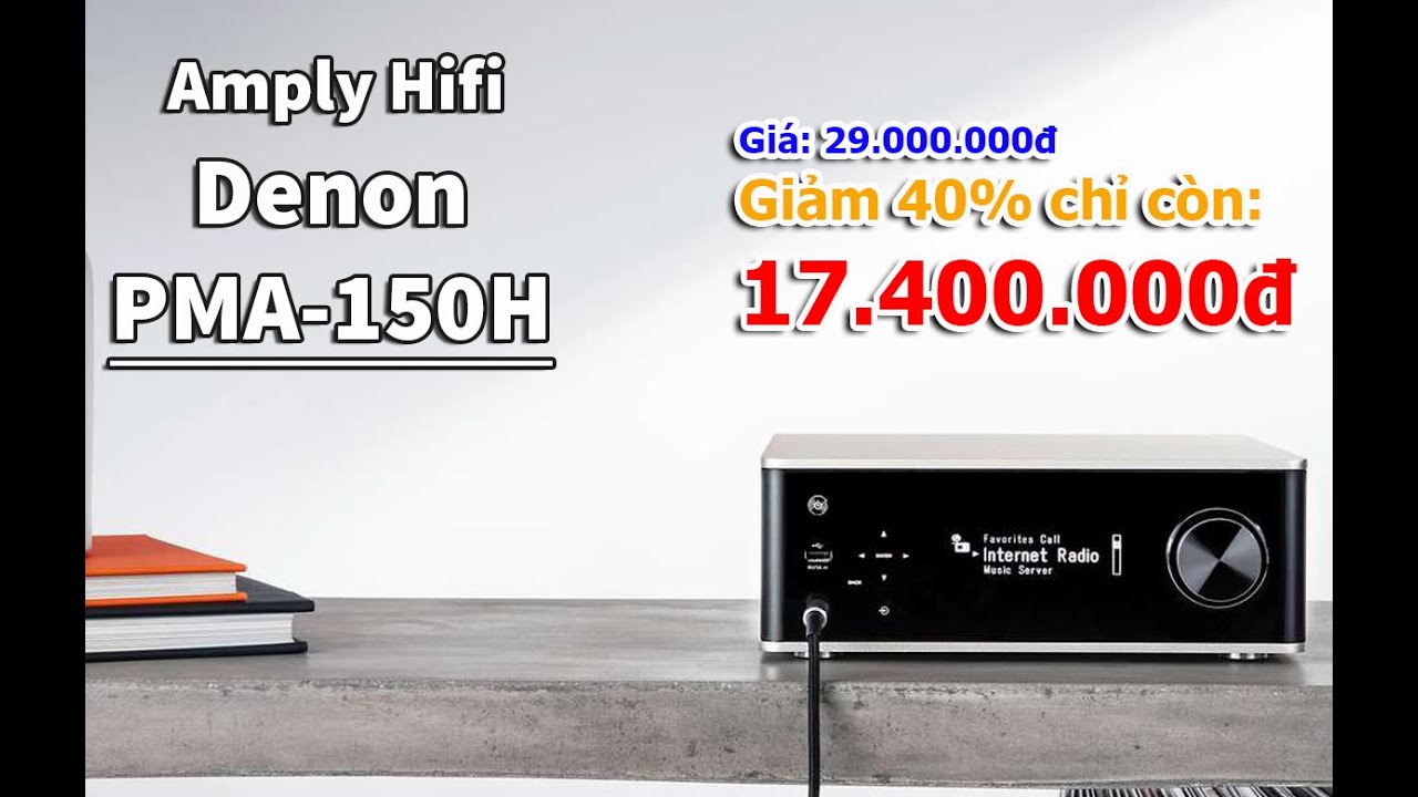 Review Amply Denon PMA 150H, Nhỏ gọn t&iacute;ch hợp Wifi, Bluetooth, Streaming - HD Nam Kh&aacute;nh Audio