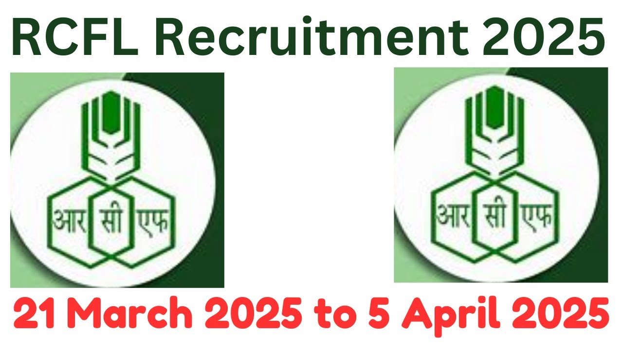 RCFL Recruitment 2025 ||  Junior Engineer, Technician, Boiler Operator, Nurse, Fireman