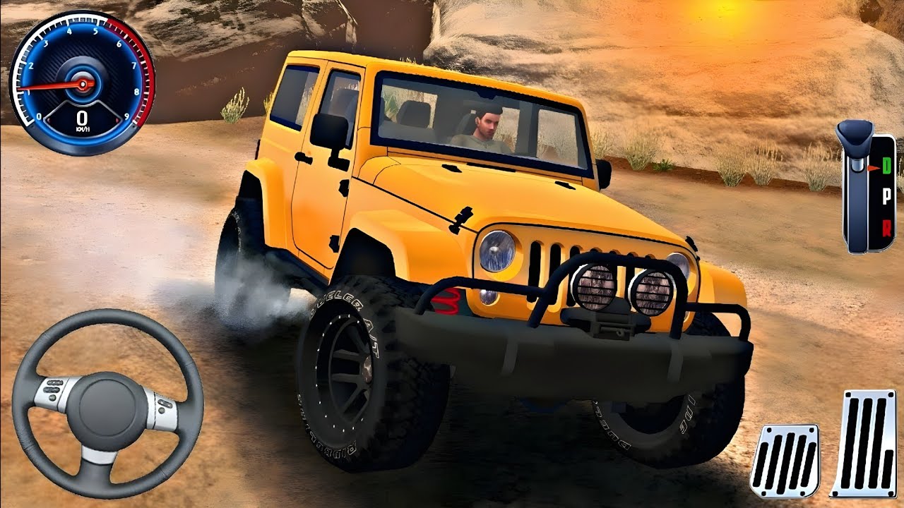 Real Jeep Wrangler 4x4 Offroad Driving on Mountains | Offroad Drive Desert | Android Gameplay