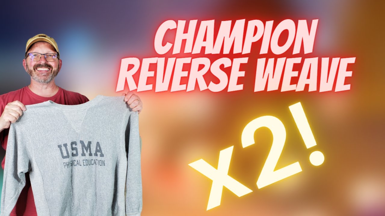 TWO Vintage Champion Reverse Weave Sweatshirts Found In An Estate Sale Closet!