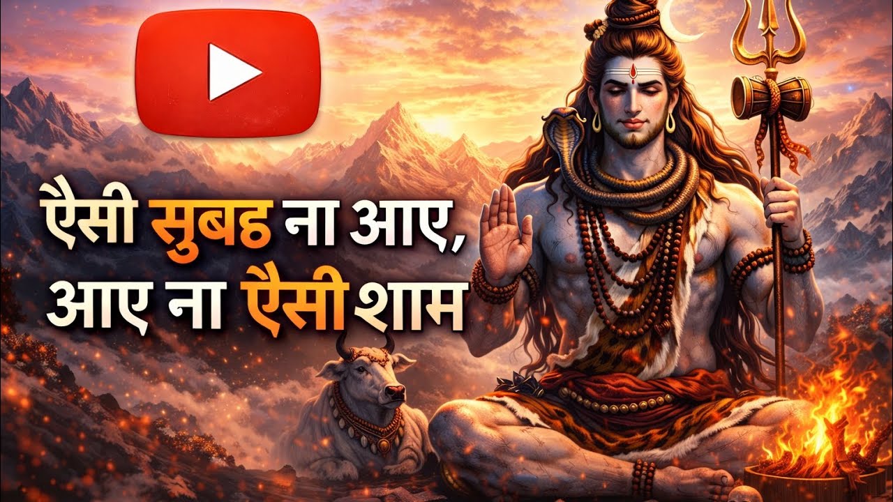 ऐसी सुबह ना आए, आए ना ऐसी शाम | शिव जी का शक्तिशाली संदेश | Mahadev Motivation | har har mahadev 🙏🙏