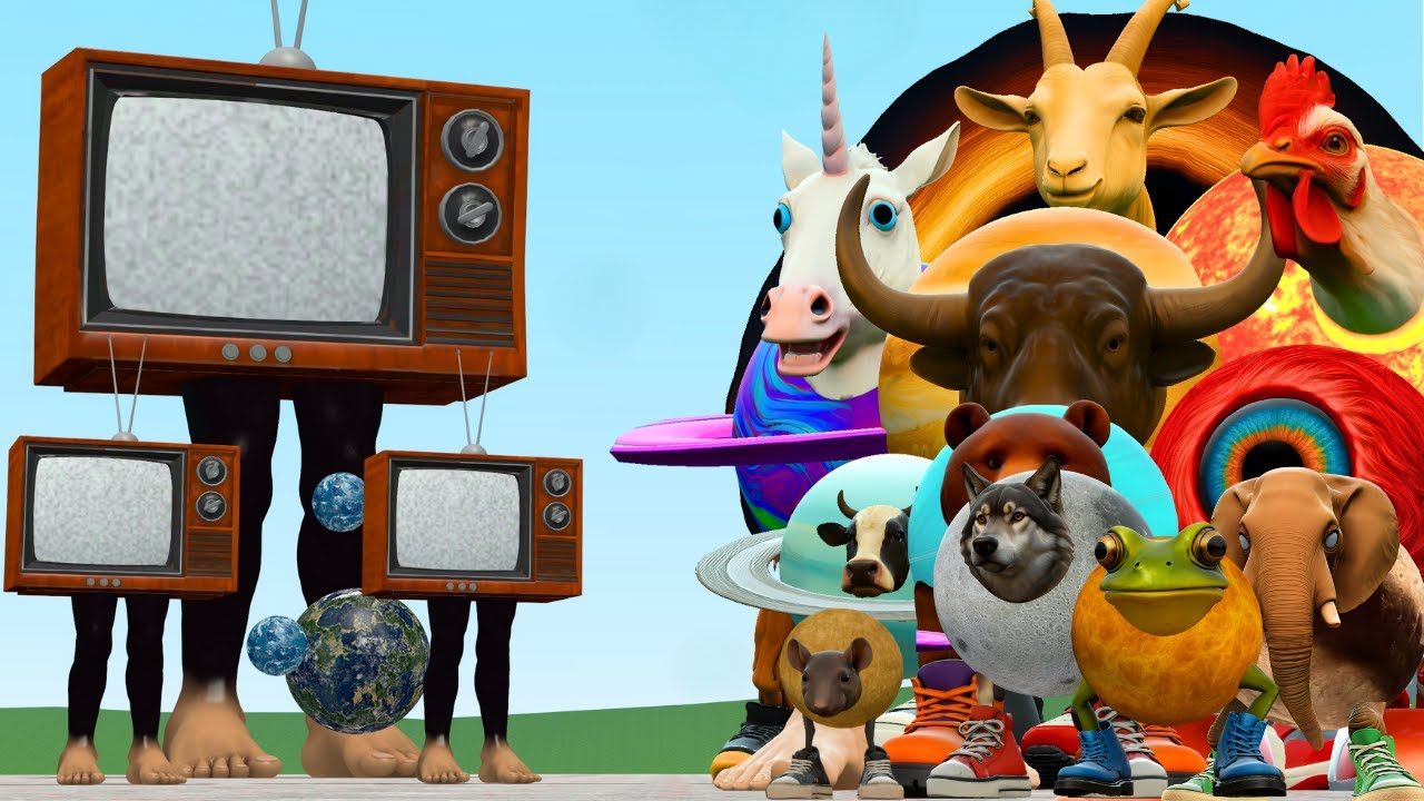 Mastodontico Telepiedone Vs All New La Vaca Planet Woke Up Animal Brainrot In Garry's Mod