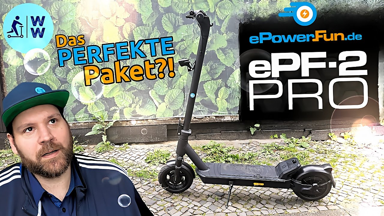 ePF-2 Pro 🔥 Das Perfekte Paket 🔥 Bester eScooter mit Strassenzulassung 2025? ABE, ePowerFun epf2 pro