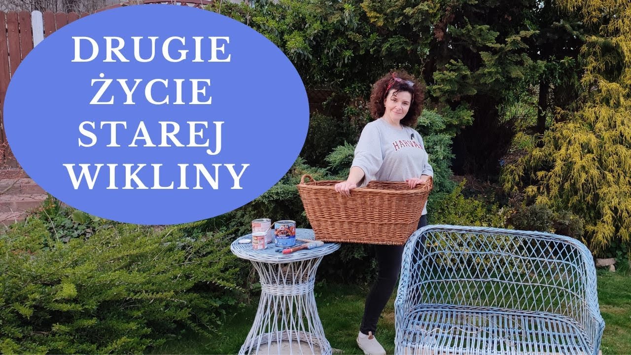 Jak odnowić i pomalować meble wiklinowe do ogrodu. W jaki sposób zabezpieczyć wiklinę -  DIY