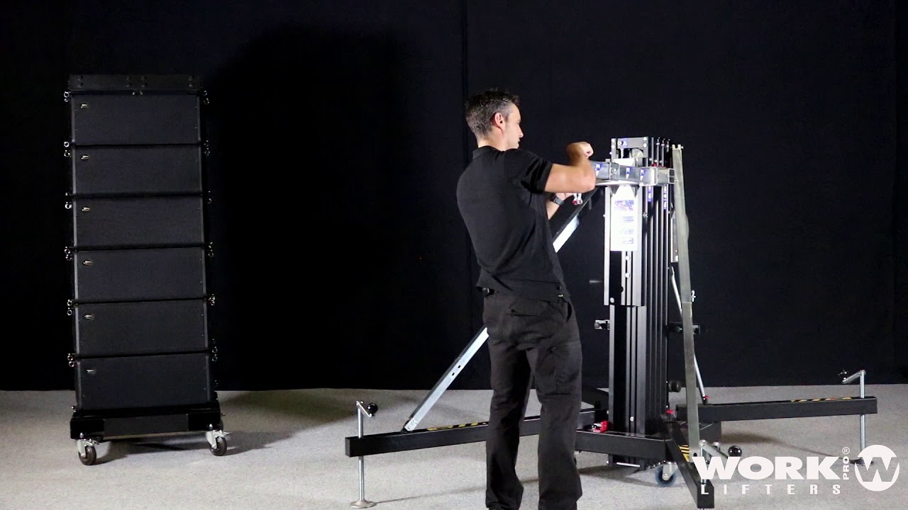 How to lift Line Array with a WTS lifter and one person