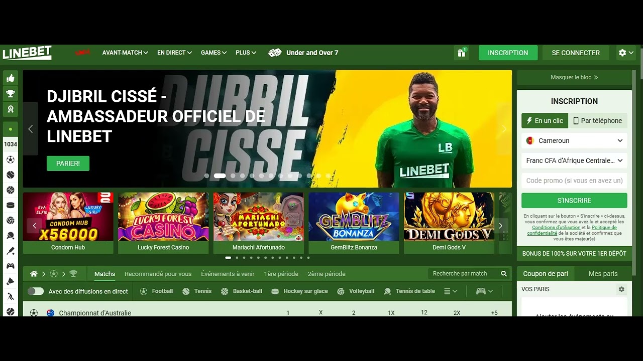 Linebet inscription et code promo ann&eacute;e 2024. Parier en ligne avec mtn et orange money sur Linebet