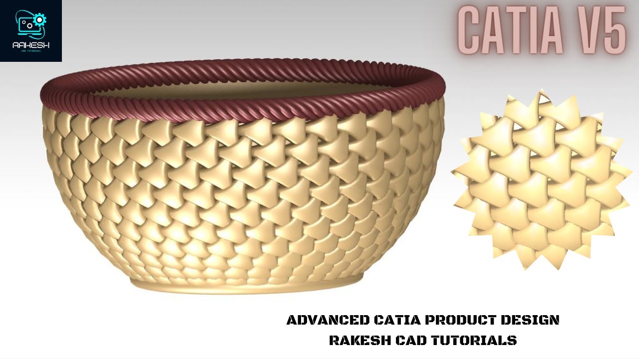 Bowl Design In Catia | Advanced Product Design |Advanced generative Shape Design | Catia surfacing
