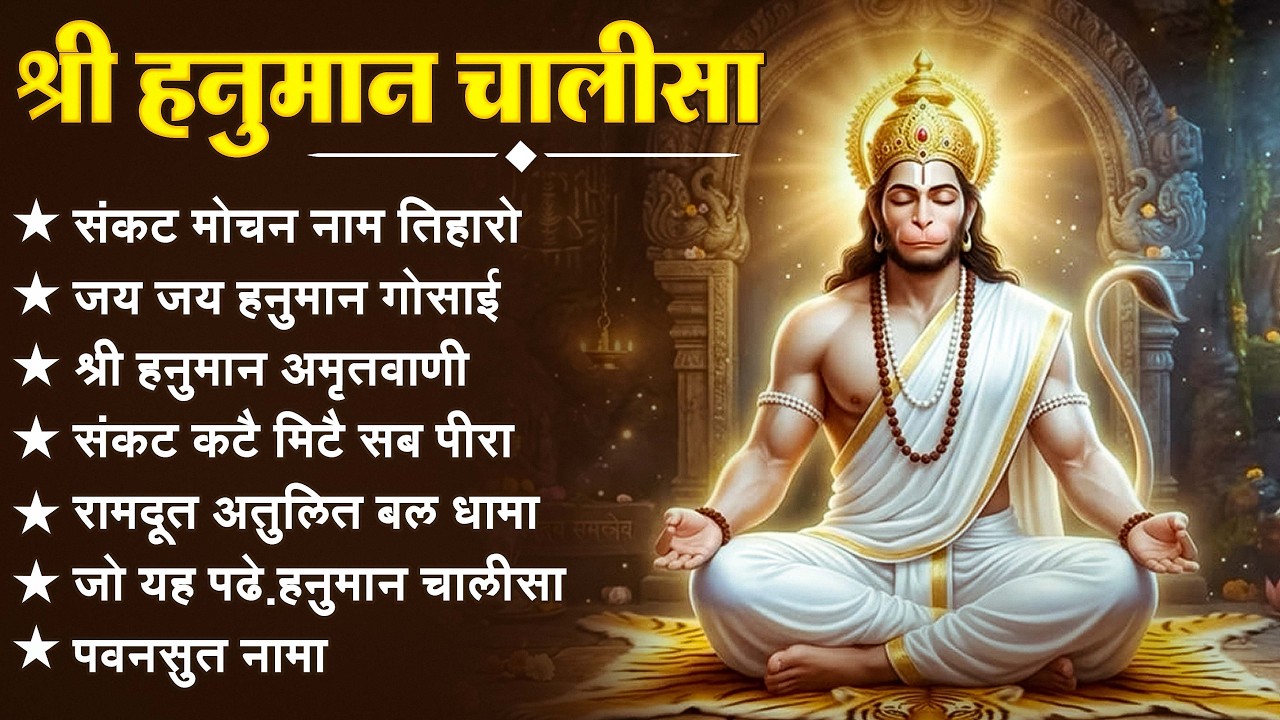 श्री हनुमान चालीसा 🌺🙏 shree hanuman chalisa original video 🙏🌺 gulshan kumar hariharan full hd