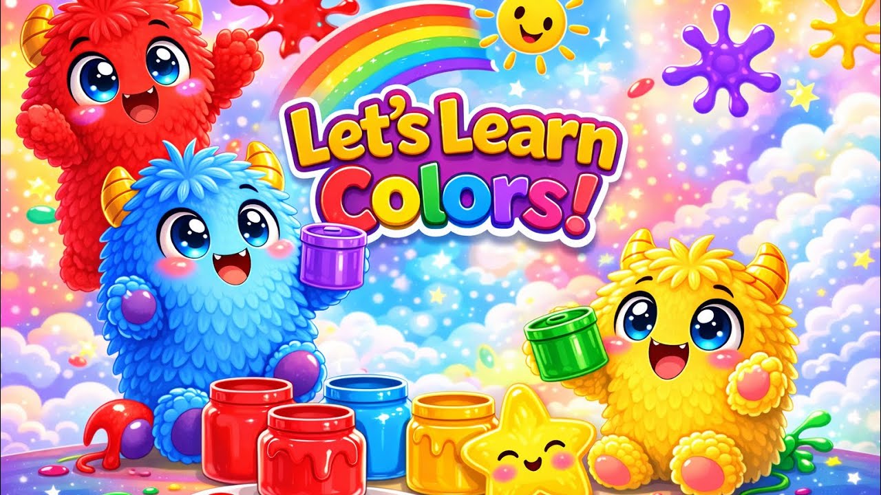 Learn Colors with Giggle Monster 🌈 | Fun Color Story for Kids & Toddlers