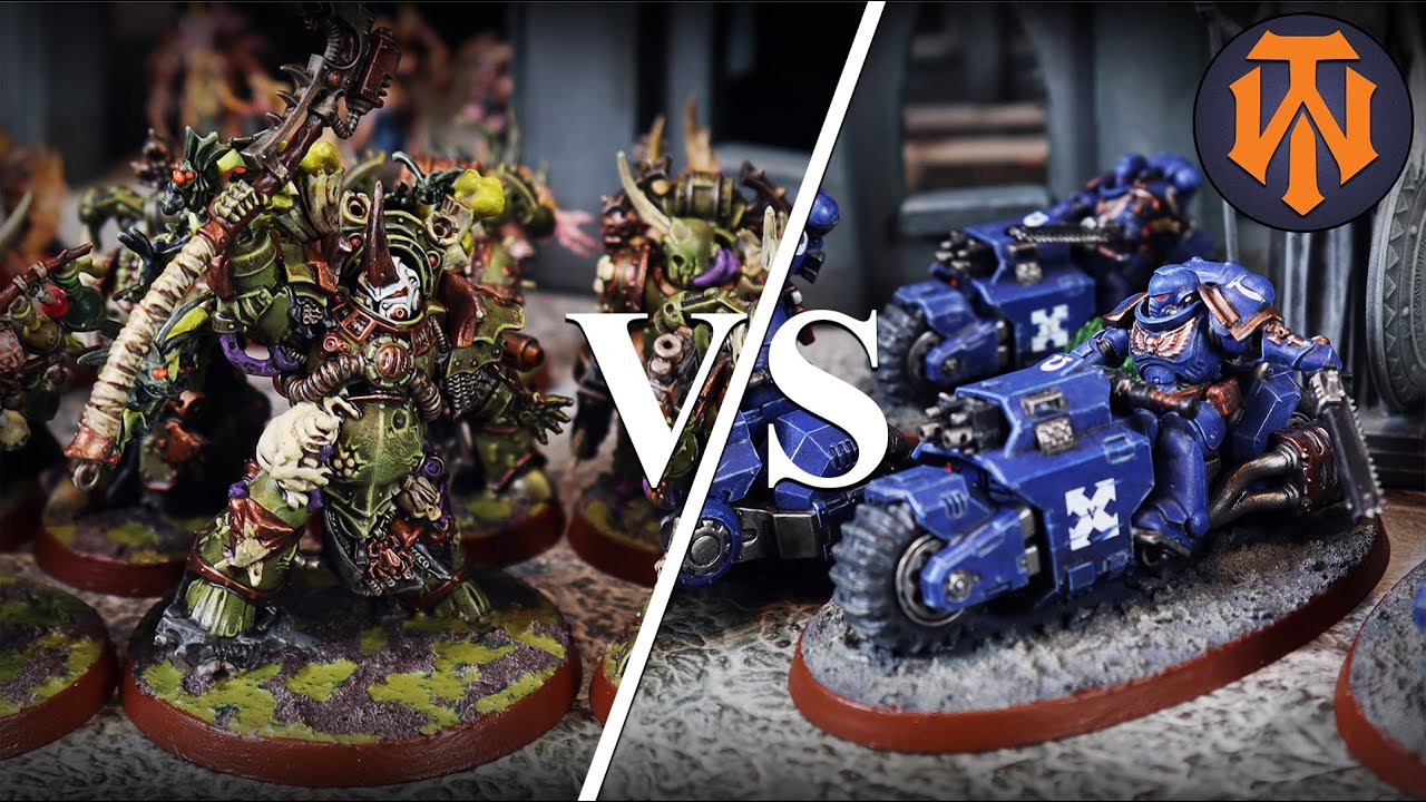 #15 Death Guard VS  Ultramarines 40k Battle Report 500 Points 9th Edition Combat Patrol