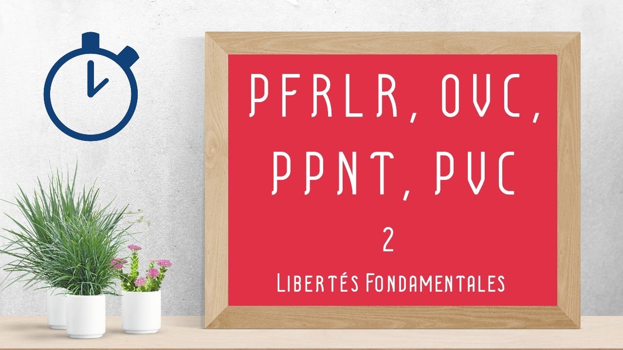 PFRLR, OVC, PPNT, PVC : [ Libert&eacute;s fondamentales 2/10 ]