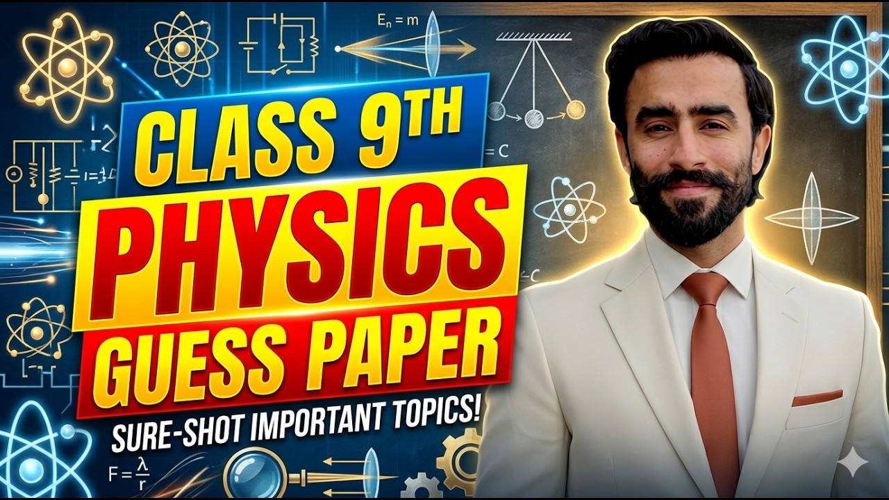 Class 9 Physics Guess Paper 2026 | Most Important Questions & Numericals