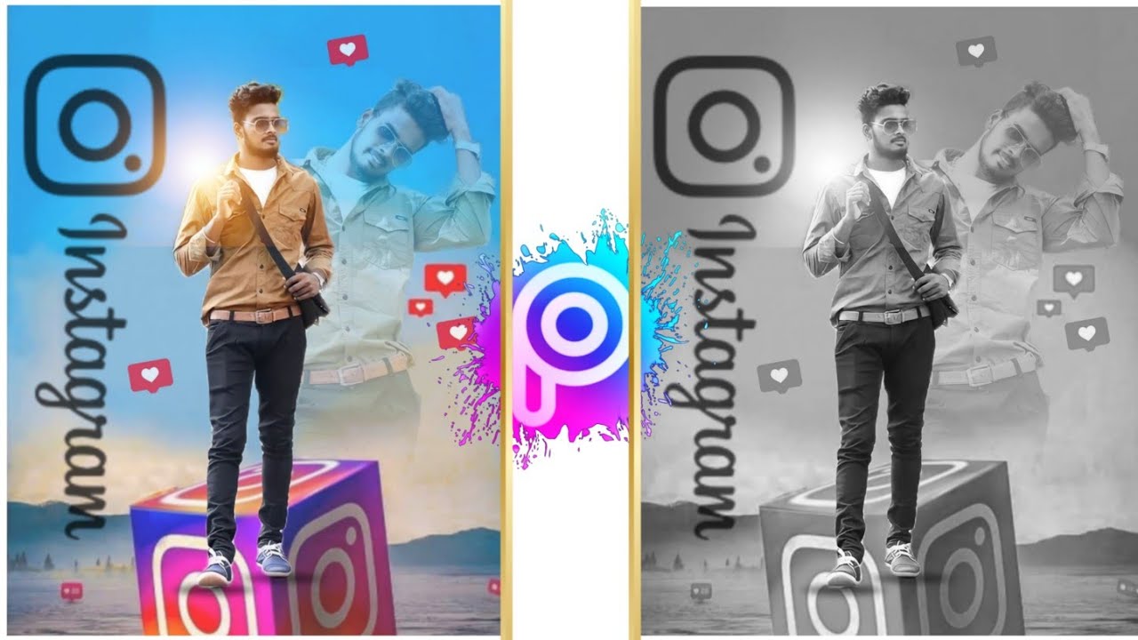 Instagram Creative Dual Photo Editing | Picsart Photo Editing | Ak Editz Tamil