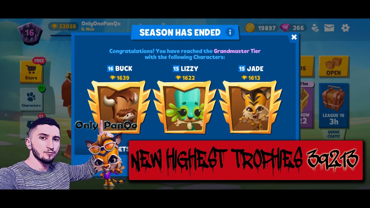 Zooba Season Has Ended || Nix Squad Team High Level || New Highest Trophies with MUSCLES