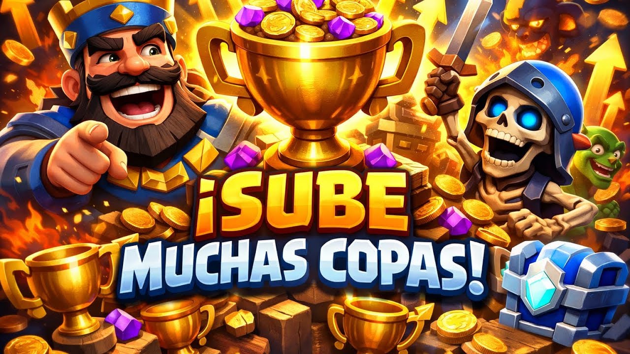 SUBÍ COPAS COMO NUNCA 😱🏆#clashroyale 