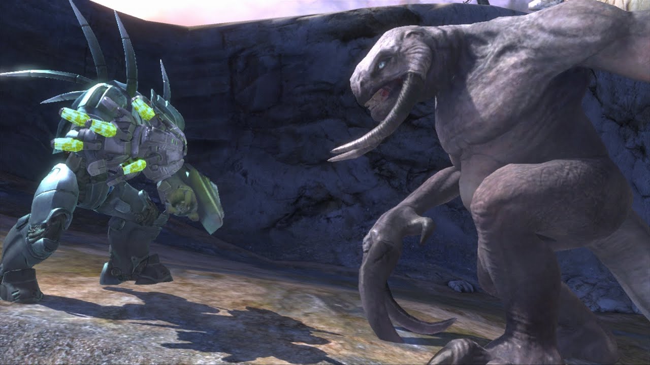 Halo Reach AI Battle - Hunters vs Gutas