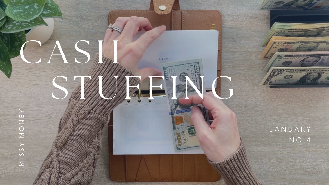 Cash Stuffing $1,145 | January No. 4 | Savings Challenges | Cash Stuffing for Beginners