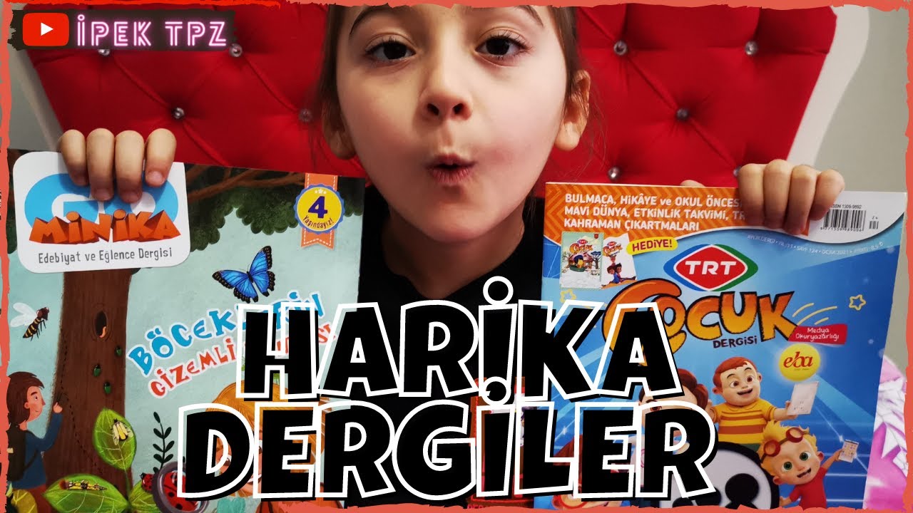 İpek TRT Çocuk ve Minika Go Dergilerini İnceliyor | Dergi Önerileri ( Ocak 2021 )