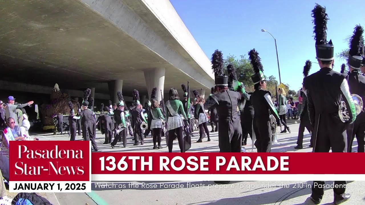 Rose Parade 2025: Watch the floats, bands and more go under the I-210 in Pasadena