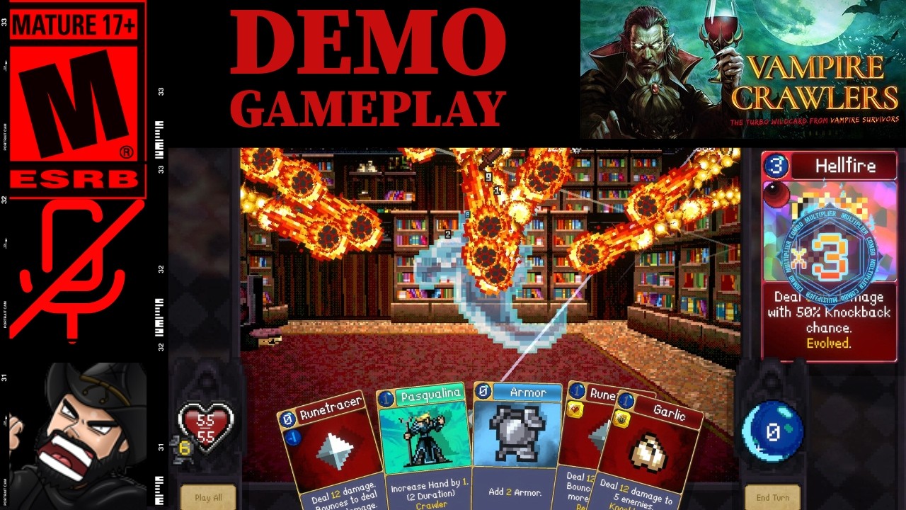 VAMPIRE CRAWLERS : The Turbo Wildcard from Vampire Survivors by poncle - Full Demo (NO Commentary)