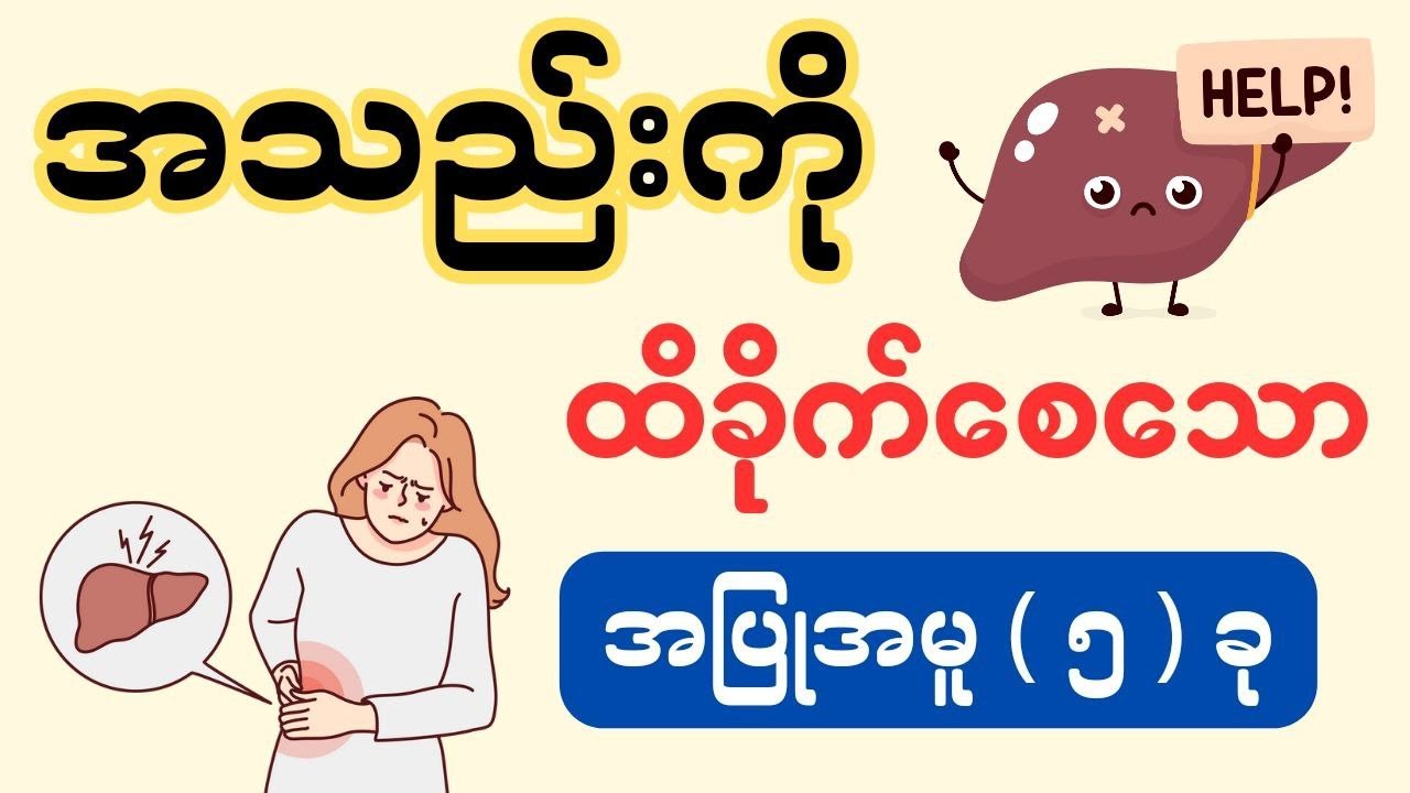 အသည်းကို ထိခိုက်စေသော အပြုအမူ ( ၅ ) ခု - liver damage