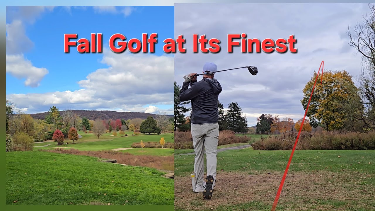 18 Holes of Chill Golf at The Lynx GC - 1v1 Match - Cold October Round in New York at Riverbend
