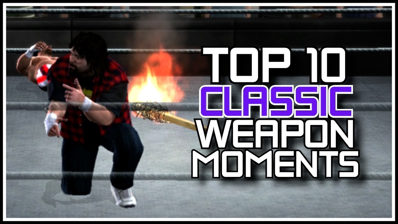 WWEGames Countdown - Top 10 EXTREME Classic WEAPON Moments! (WWE Top 10 Classic Countdowns)