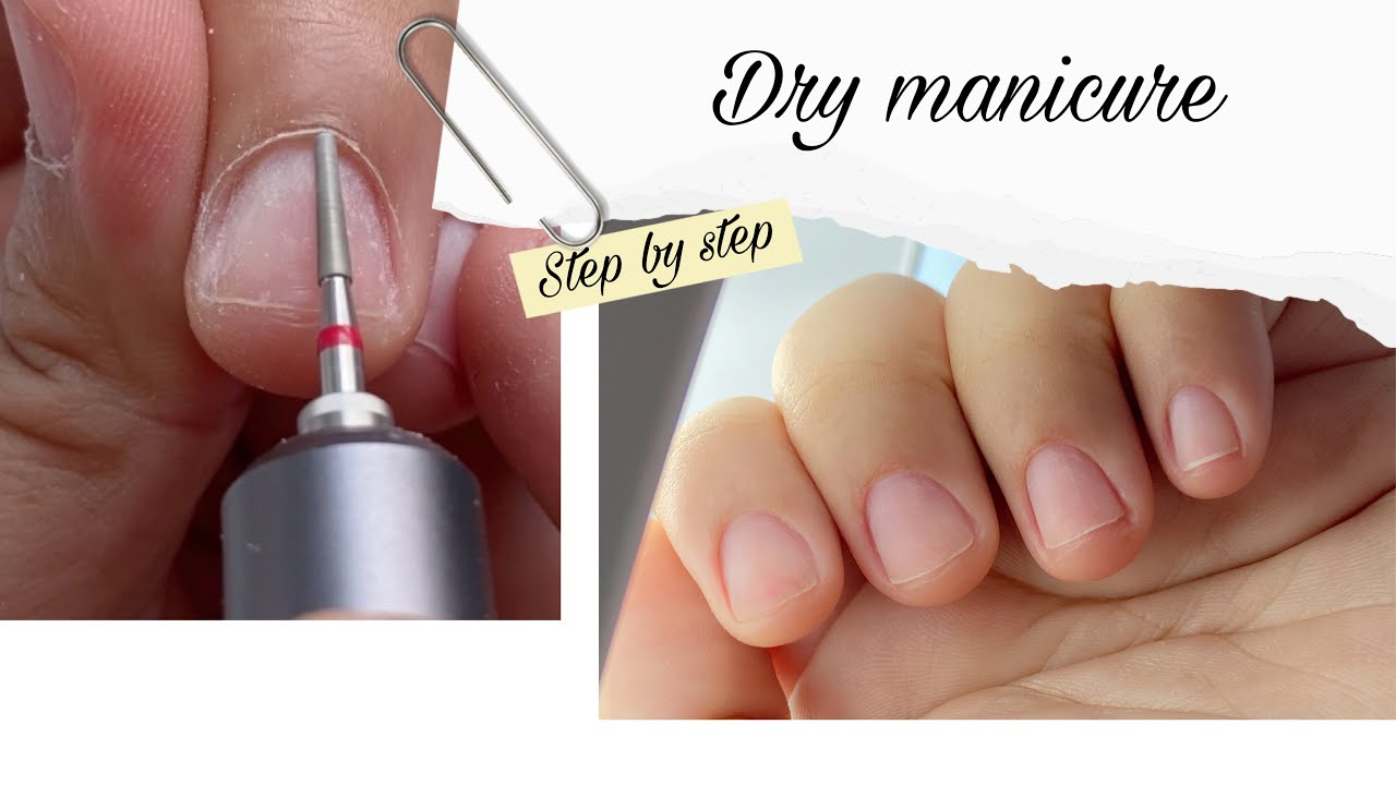 Dry manicure Tutorial |How to use E-File |ตัดหนังด้วยเครื่องเจียร์แบบแห้ง | Russian E-File Manicure