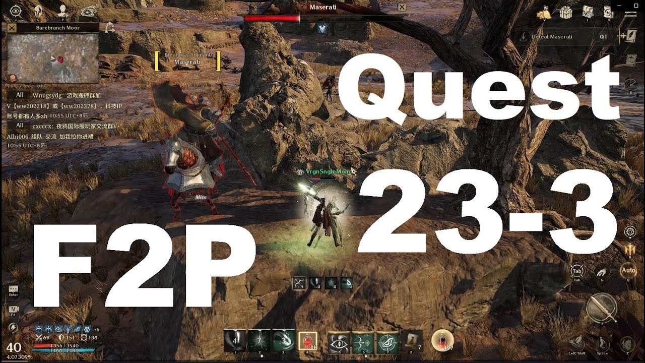 Night Crow Main Quest 23.3 F2P Guide: Boss Angel and Maserati low accuracy clear