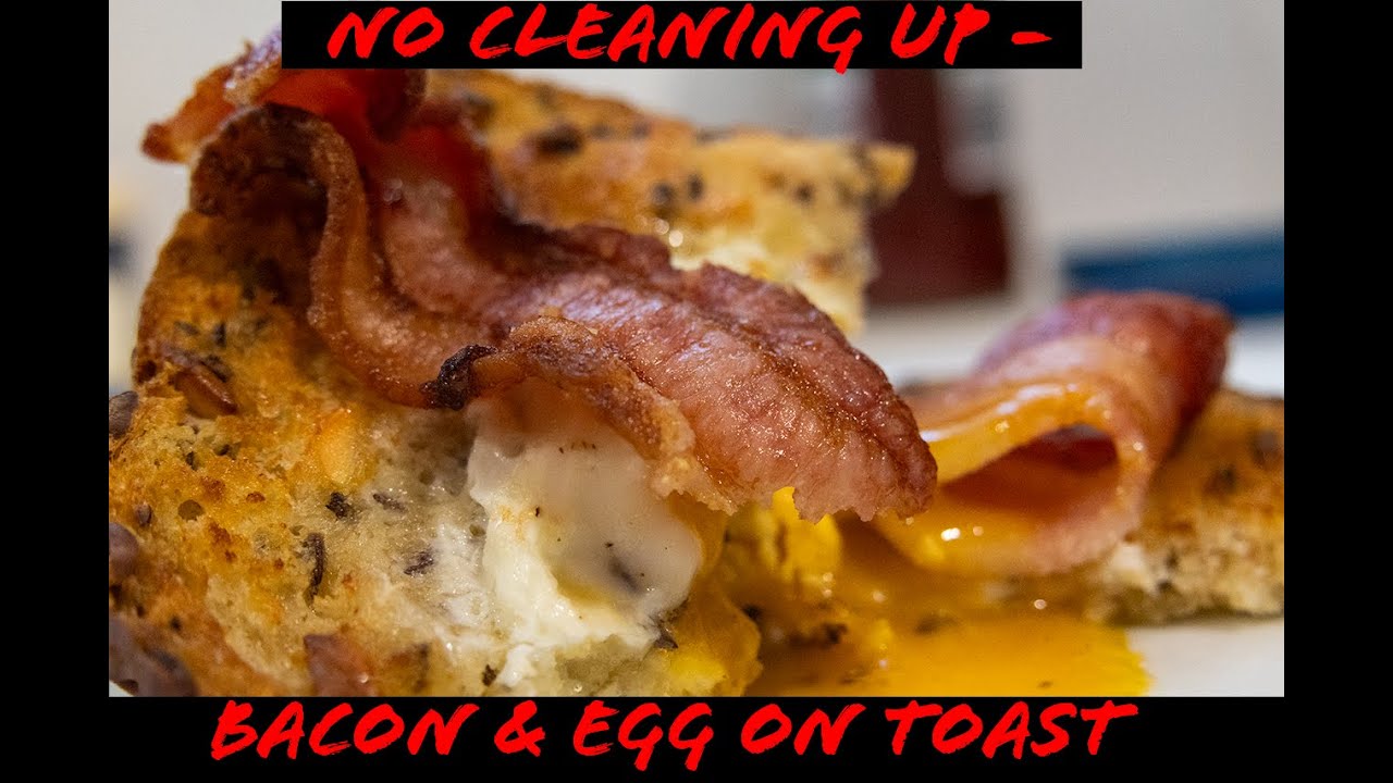 Air Fryer Bacon & Egg on Toast || 8 minutes and no mess