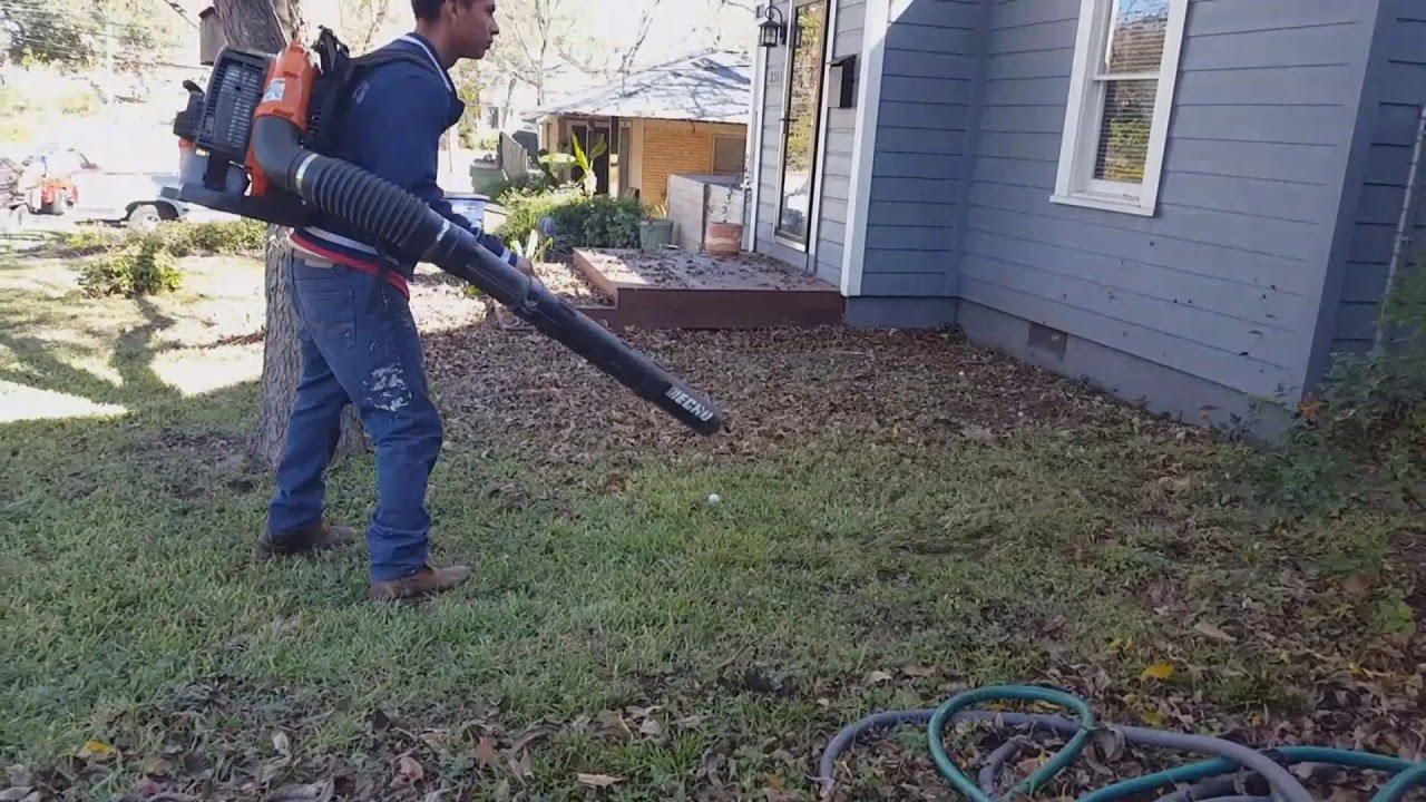 Echo pb-770 vs tons of leaf , leaf clea up