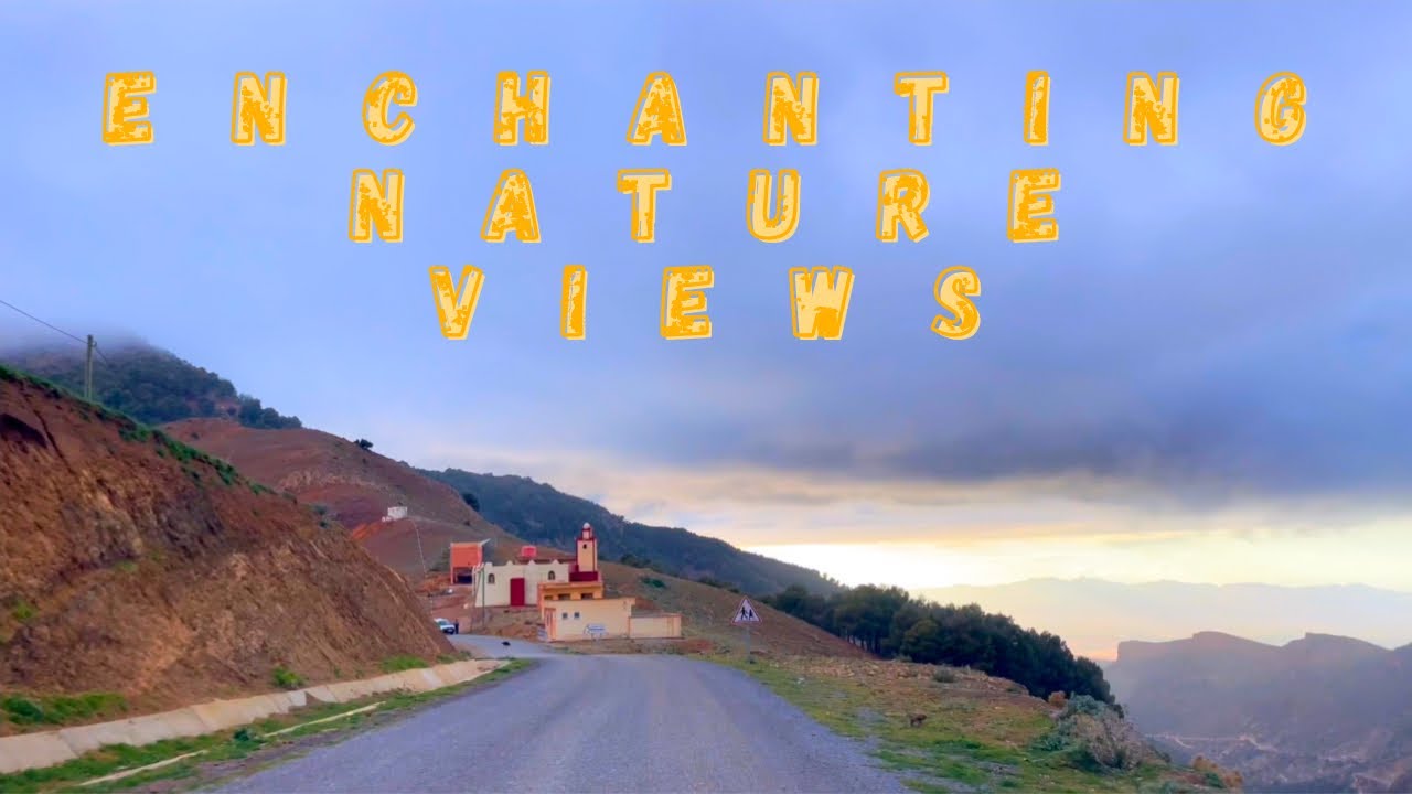 driving from Ain Almo to Berkane | Morocco 2024 Enchanting nature views | person walking