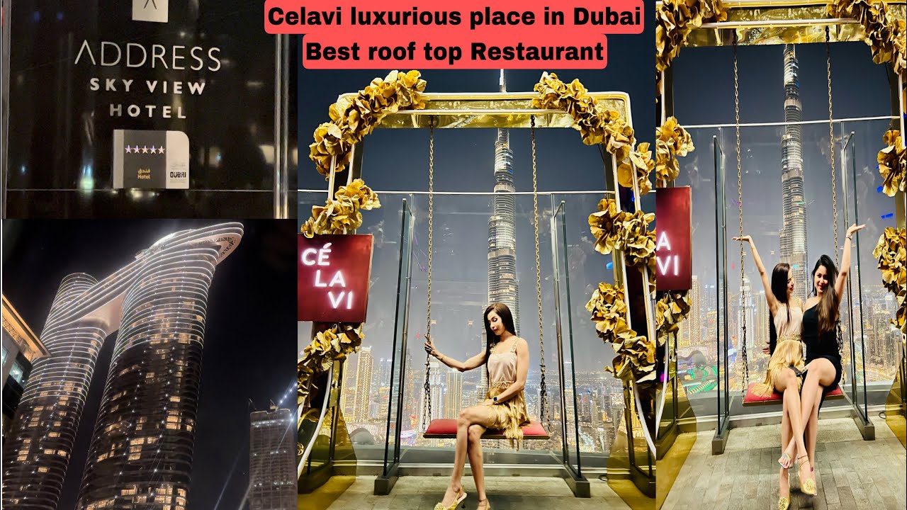 Luxury restaurant Celavi dubai | Best view | Burj khalifa
