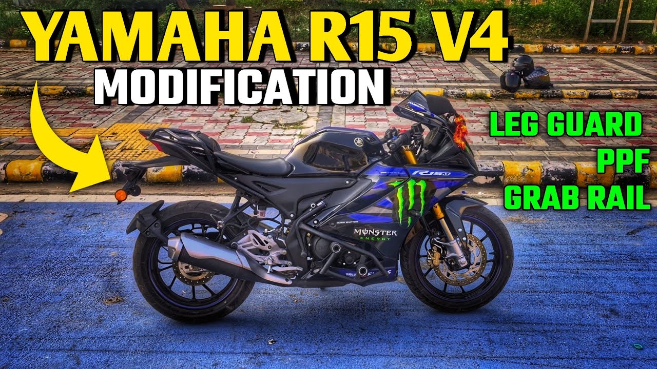 Yamaha R15 V4 2025 Full Modification Guide 🔥 | Best Leg Guard for R15 V4, PPF Cost, Seat Cover,