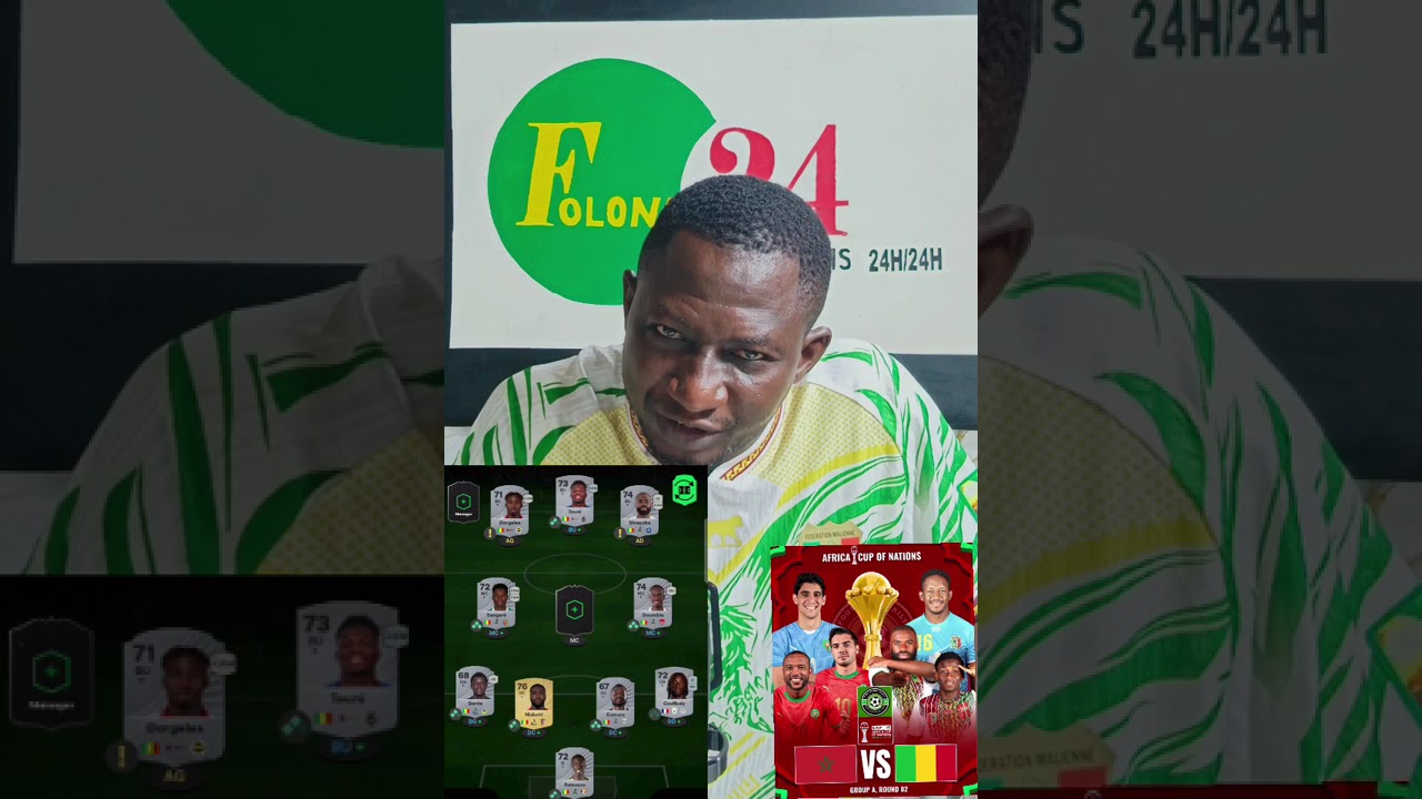 #Sports / #folona24 :LE PLAN CLAIR et RÉALISTE pour que le Mali 🇲🇱 puisse battre le Maroc 🇲🇦.